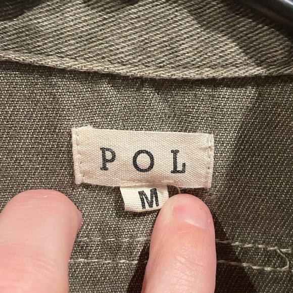 POL jacket women’s Medium oversized color block shirt - Picture 2 of 3